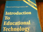 Introducation To Educational Technology.